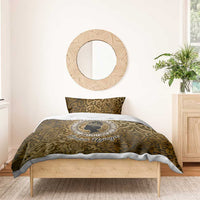 Queen Nzinga Bedding Set Cowrie Crown Silhouette Royal Power - Wonder Print Shop