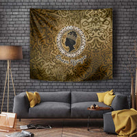Queen Nzinga Tapestry Cowrie Crown Silhouette Royal Power - Wonder Print Shop