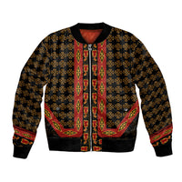 Cameroon Toghu Heritage Bomber Jacket Traditional Bamenda Pattern In African
