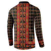 Cameroon Toghu Heritage Button Sweatshirt Traditional Bamenda Pattern In African