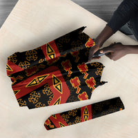 Cameroon Toghu Heritage Umbrella Traditional Bamenda Pattern In African