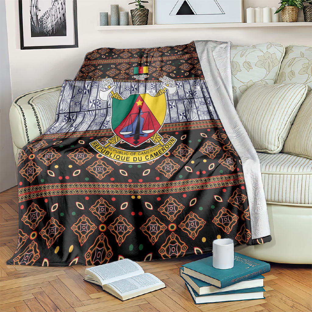Cameroon Toghu Blanket Flag Coat Of Arms - Traditional Bamenda Art