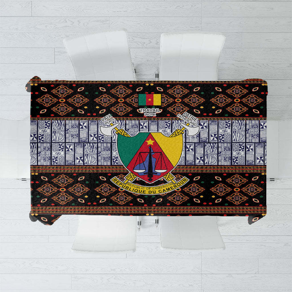 Cameroon Toghu Tablecloth Flag Coat Of Arms - Traditional Bamenda Art