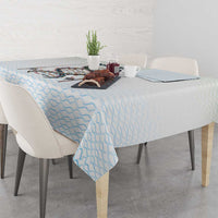 Fishing DNA Tablecloth Colorful Fish Illustrations on White Scale For Fisherman - Wonder Print Shop