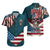 American Flag Skull Hawaiian Shirt I'm an American I Have The Right To Bear Arms Your Approval Is Not Required - Wonder Print Shop