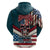 American Flag Skull Hoodie I'm an American I Have The Right To Bear Arms Your Approval Is Not Required - Wonder Print Shop