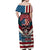 American Flag Skull Off Shoulder Maxi Dress I'm an American I Have The Right To Bear Arms Your Approval Is Not Required - Wonder Print Shop