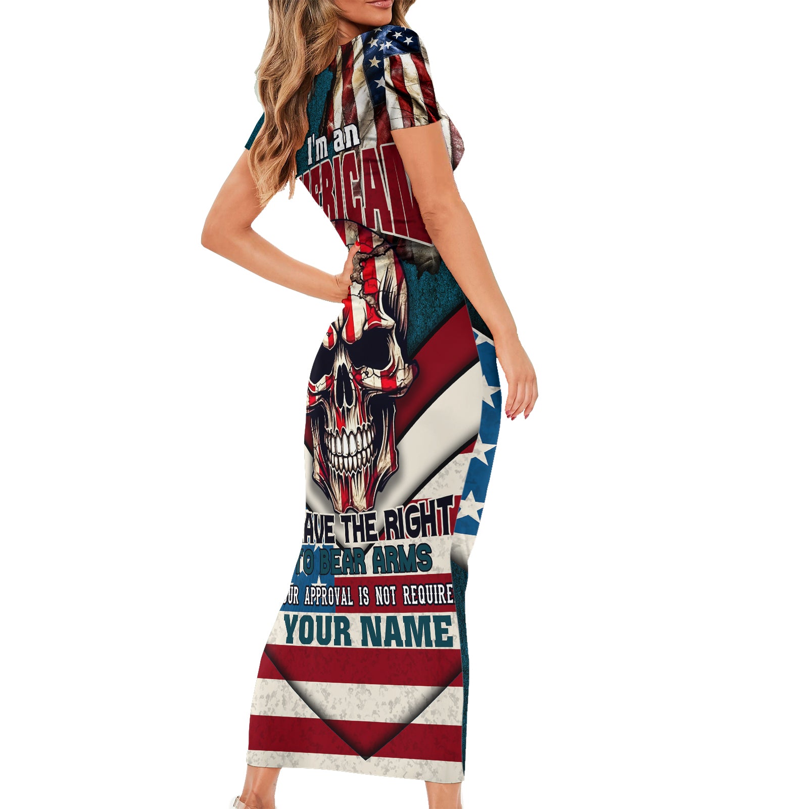 american-flag-skull-short-sleeve-bodycon-dress-im-an-american-i-have-the-right-to-bear-arms-your-approval-is-not-required