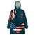 American Flag Skull Wearable Blanket Hoodie I'm an American I Have The Right To Bear Arms Your Approval Is Not Required - Wonder Print Shop