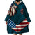 American Flag Skull Wearable Blanket Hoodie I'm an American I Have The Right To Bear Arms Your Approval Is Not Required - Wonder Print Shop