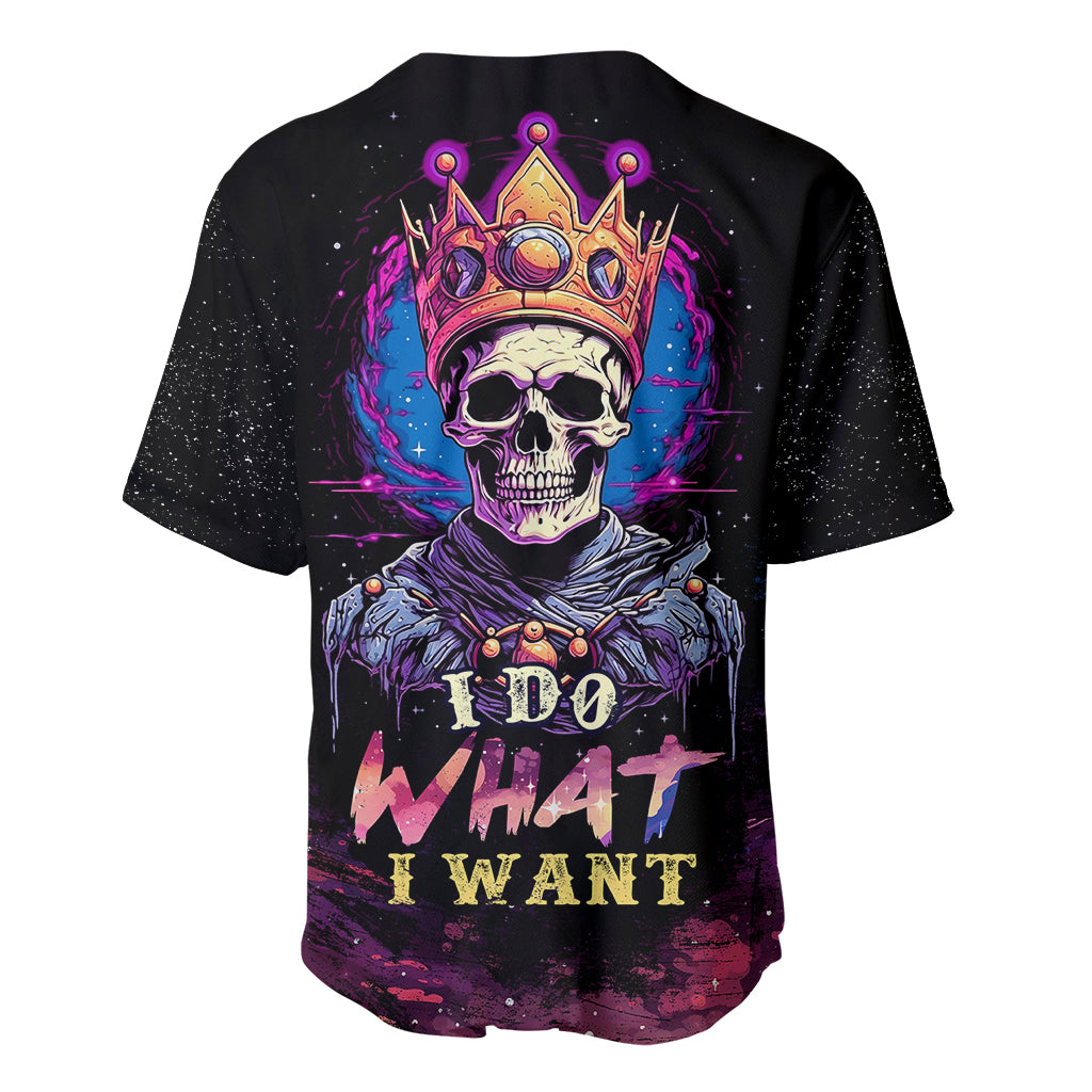 Black jersey with crowned skull and 'I DO WHAT I WANT' lettering across chest