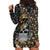 Skull Pattern Hoodie Dress Love and Death - Wonder Print Shop