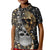 Skull Pattern Kid Polo Shirt Love and Death - Wonder Print Shop