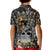 Skull Pattern Kid Polo Shirt Love and Death - Wonder Print Shop