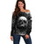 If I Stand Alone I Know I'm With Someone I Can Trust Skull Off Shoulder Sweater - Wonder Print Shop