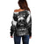 If I Stand Alone I Know I'm With Someone I Can Trust Skull Off Shoulder Sweater - Wonder Print Shop