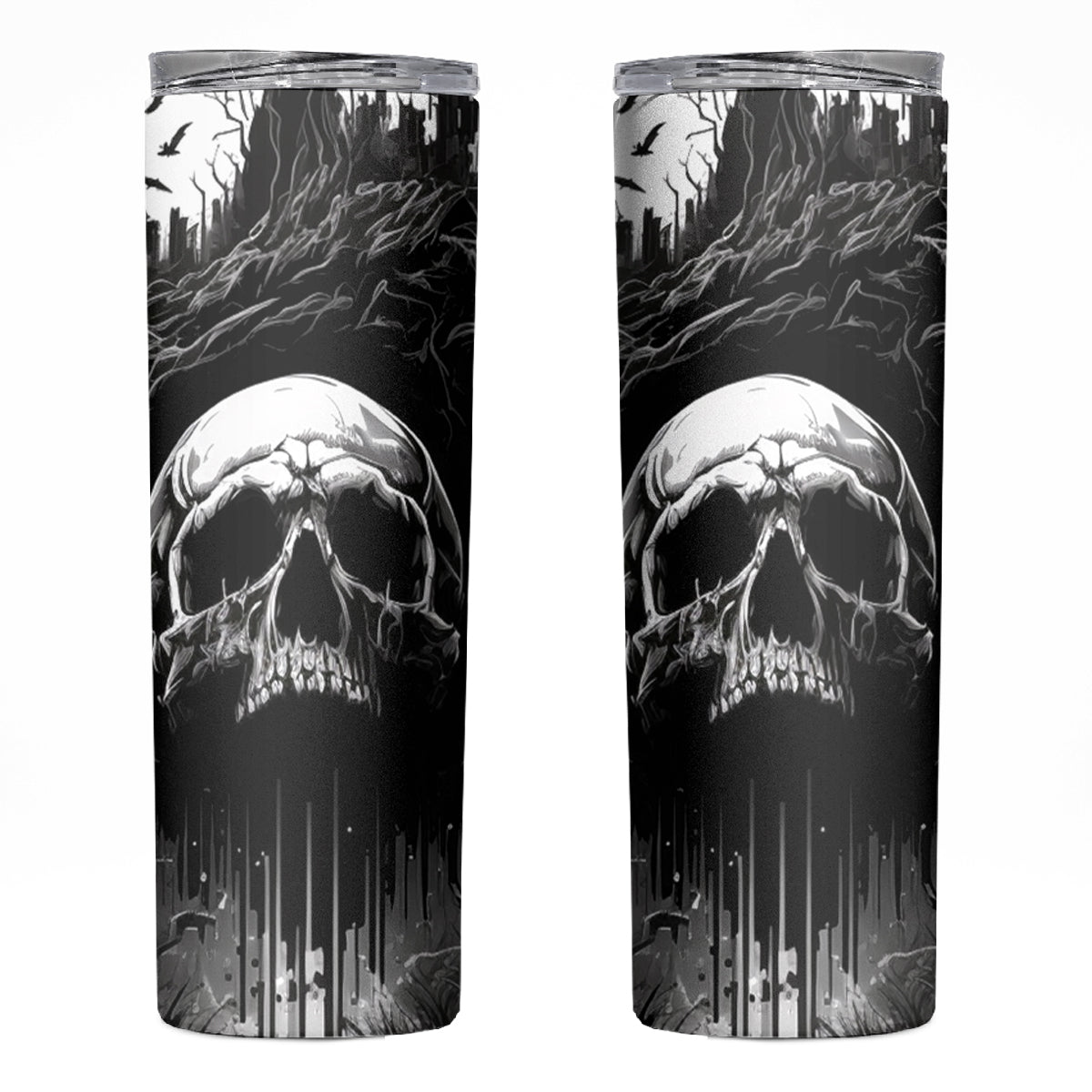 If I Stand Alone I Know I'm With Someone I Can Trust Skull Skinny Tumbler - Wonder Print Shop