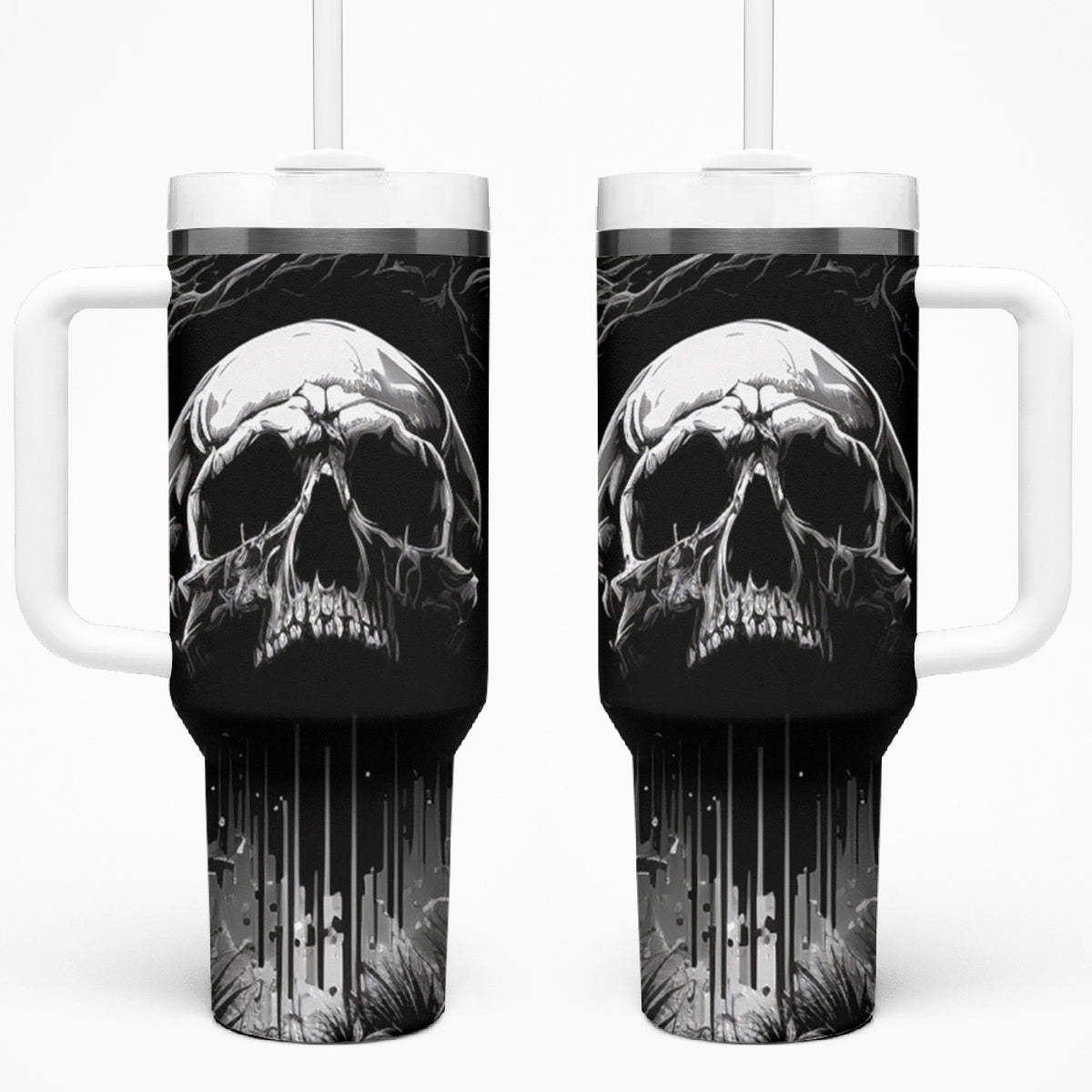 If I Stand Alone I Know I'm With Someone I Can Trust Skull Tumbler With Handle - Wonder Print Shop