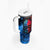 Be Careful Skull Tumbler With Handle - Wonder Print Shop