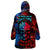 Be Careful Skull Wearable Blanket Hoodie - Wonder Print Shop