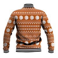 Basketball Santa Claus Christmas Baseball Jacket Xmas Holiday Patterns - Wonder Print Shop