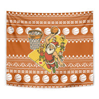 Basketball Santa Claus Christmas Tapestry Xmas Holiday Patterns - Wonder Print Shop