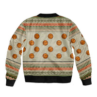 Basketball Winter Christmas Bomber Jacket Xmas Holiday Patterns - Wonder Print Shop
