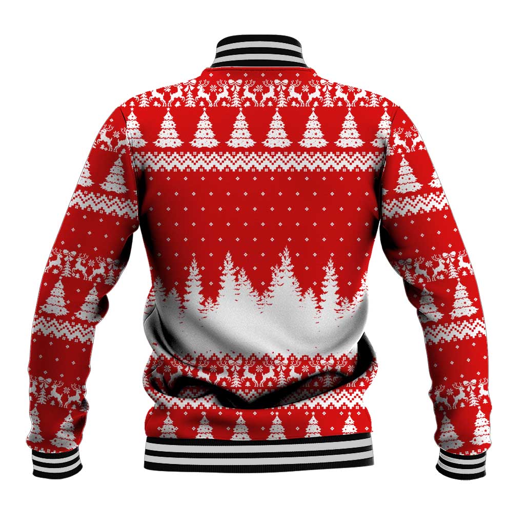 Beagle Dashing Dog Christmas Baseball Jacket Xmas Holiday Patterns - Wonder Print Shop
