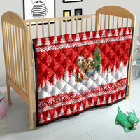 Beagle Dashing Dog Christmas Quilt Xmas Holiday Patterns - Wonder Print Shop