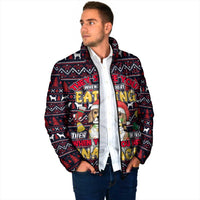 Beagle Dog They Know When You Have Snacks Christmas Padded Jacket Xmas Holiday Patterns - Wonder Print Shop