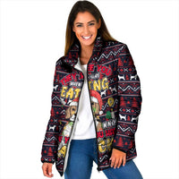 Beagle Dog They Know When You Have Snacks Christmas Padded Jacket Xmas Holiday Patterns - Wonder Print Shop