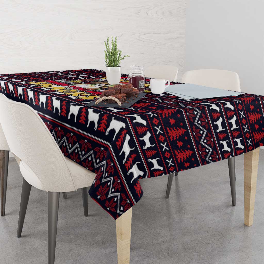 Beagle Dog They Know When You Have Snacks Christmas Tablecloth Xmas Holiday Patterns - Wonder Print Shop