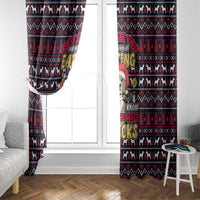 Beagle Dog They Know When You Have Snacks Christmas Window Curtain Xmas Holiday Patterns - Wonder Print Shop