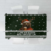Bear Hunting and Beer Christmas Tablecloth Xmas Holiday Patterns - Wonder Print Shop