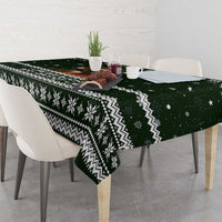 Bear Hunting and Beer Christmas Tablecloth Xmas Holiday Patterns - Wonder Print Shop