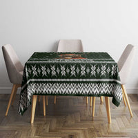 Bear Hunting and Beer Christmas Tablecloth Xmas Holiday Patterns - Wonder Print Shop