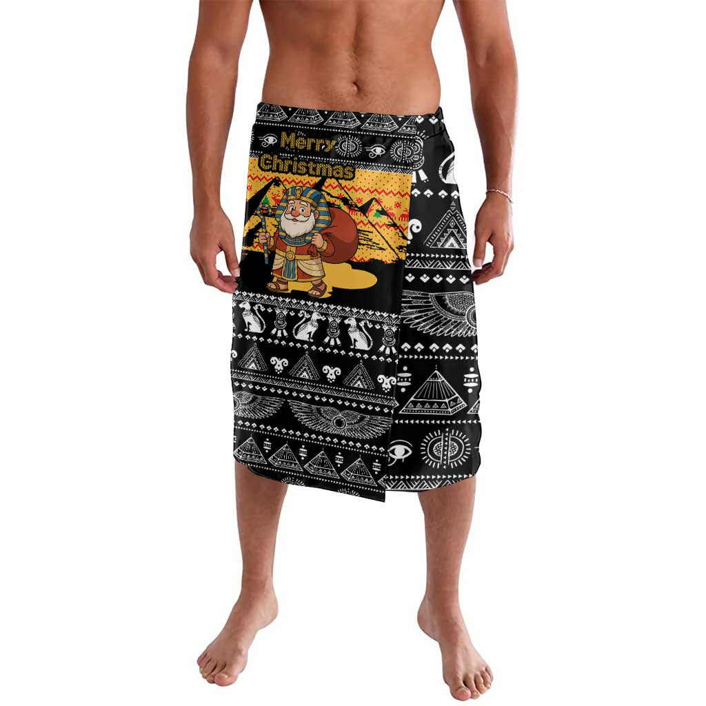 Egypt Christmas Lavalava with Pharaoh Santa Pyramids Eye of Horus and Ancient Egyptian - Wonder Print Shop