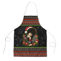 Angela Davis Merry Christmas Apron Ugly Christmas Pattern Civil Rights Black History