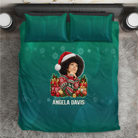 Angela Davis Civil Rights Black History Bedding Set Ugly Christmas Pattern African American Heritage