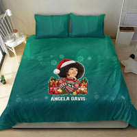 Angela Davis Civil Rights Black History Bedding Set Ugly Christmas Pattern African American Heritage