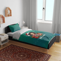 Angela Davis Civil Rights Black History Bedding Set Ugly Christmas Pattern African American Heritage
