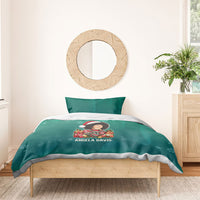 Angela Davis Civil Rights Black History Bedding Set Ugly Christmas Pattern African American Heritage