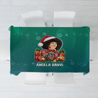 Angela Davis Civil Rights Black History Tablecloth Ugly Christmas Pattern African American Heritage