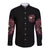 My Give A F Rose Skull Long Sleeve Button Shirt - Wonder Print Shop