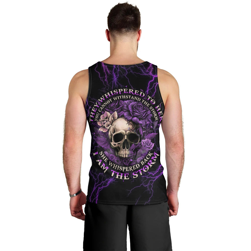 I Am The Storm Rose Skull Men Tank Top - Wonder Print Shop