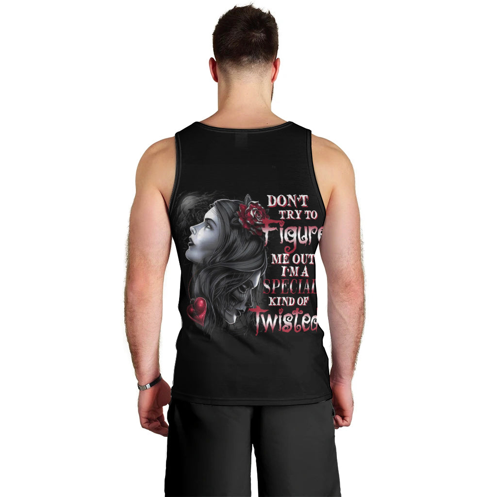 Don't Try To Figure Me Out Men Tank Top - Wonder Print Shop