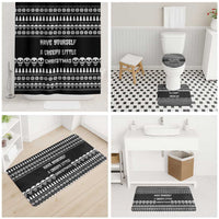 Creepy Christmas Bathroom Set with Skulls Trees and Gothic Holiday Pattern - Wonder Print Shop