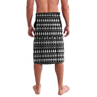 Creepy Christmas Lavalava with Skulls Trees and Gothic Holiday Pattern - Wonder Print Shop