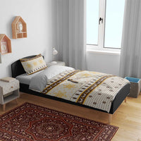 Guinea Pig Christmas Bedding Set with Snowflakes Trees and Reindeer Pattern - Wonder Print Shop