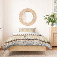 Guinea Pig Christmas Bedding Set with Snowflakes Trees and Reindeer Pattern - Wonder Print Shop